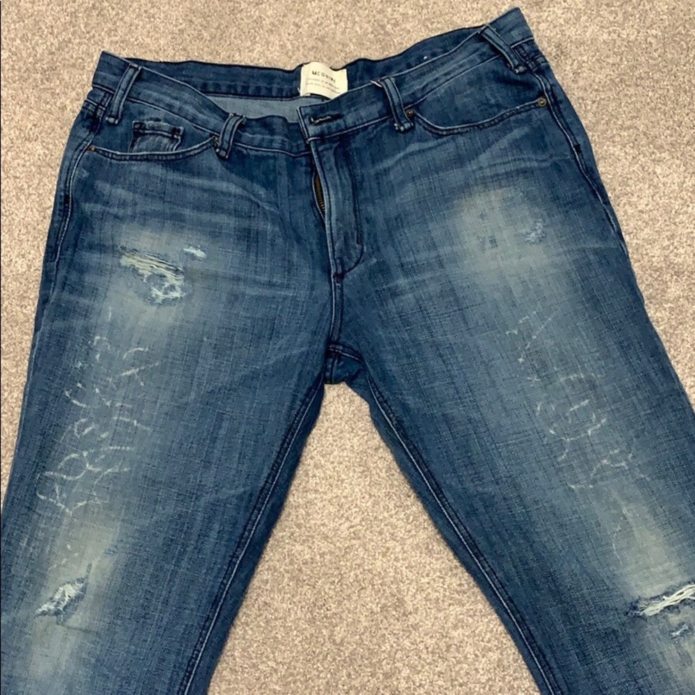 NWOT McGuire cropped boyfriend jeans